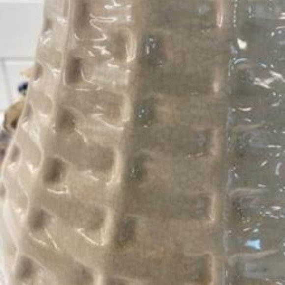 Vintage 3 Dimensional Hand Painted Grape Vase, 15.50"h - Picture 9 of 10